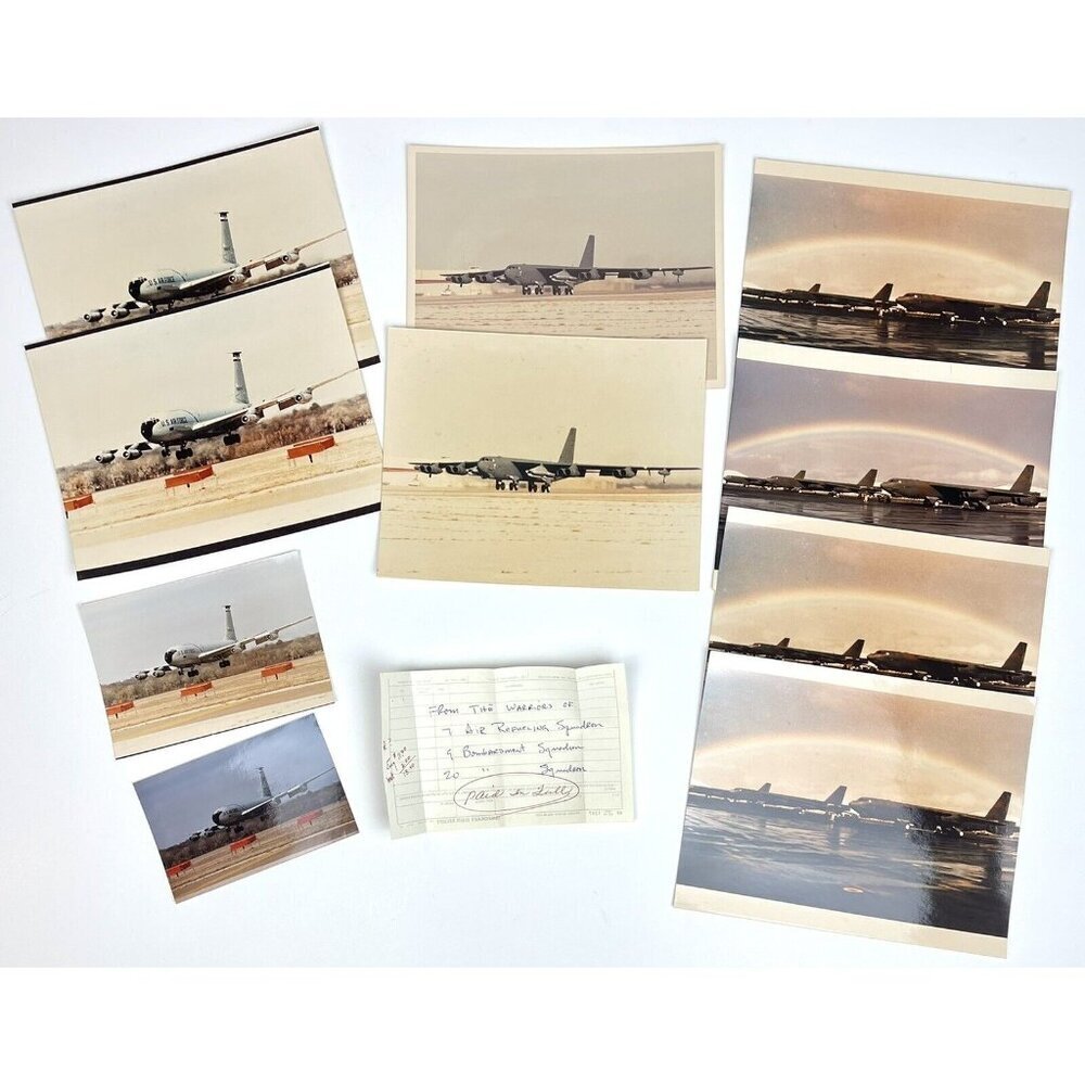 VTG LOT 10 USAF Plane PHOTOS & Original Receipt Refueling Bombardment Squadrons